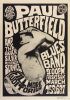 1966 FD-3 Paul Butterfield Quicksilver Fillmore Auditorium Signed Wilson Poster Excellent 71