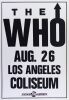 1989 The Who Los Angeles Coliseum Cardboard Poster Mint 91