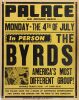 1966 The Byrds The Palace Old Orchard Beach Maine Cardboard Poster Fine 59