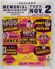 1965 Gladys Knight & The Pips The Impressions Gene Chandler Jerry Butler Chattanooga Memorial Auditorium Cardboard Poster Extra Fine 65