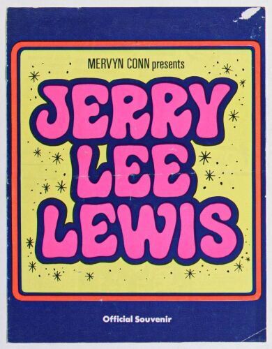 1972 Jerry Lee Lewis The ABC Theater Gloucester Program Excellent 73