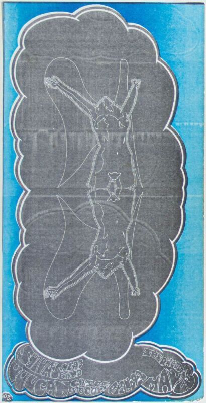 1969 VG-690502 Shiva's Headband Vulcan Gas Company Austin Handbill Excellent 77