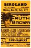 1964 Ruth Brown Len Chandler Birdland New York City Handbill Mint 93