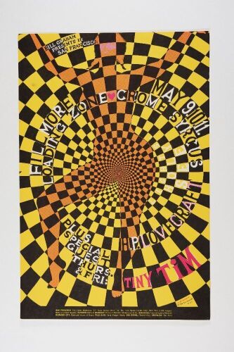 1968 BG-119 Loading Zone Tiny Tim Fillmore Auditorium Poster Near Mint 81