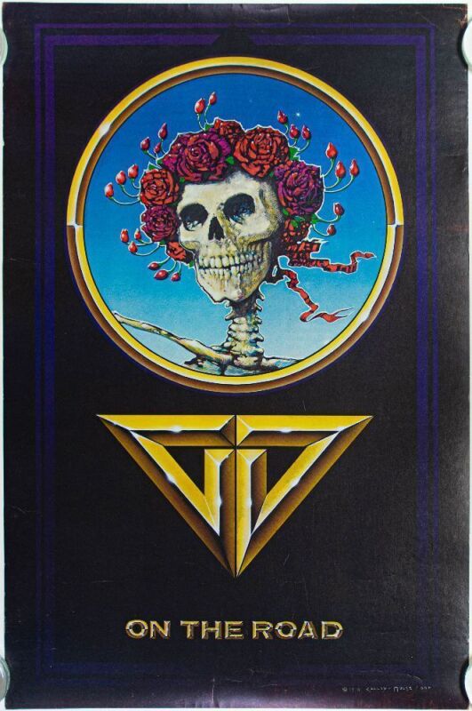 1978 Grateful Dead On the Road Poster Excellent 70