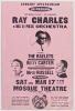 1962 Ray Charles Mosque Theatre Richmond Flyer Excellent 79