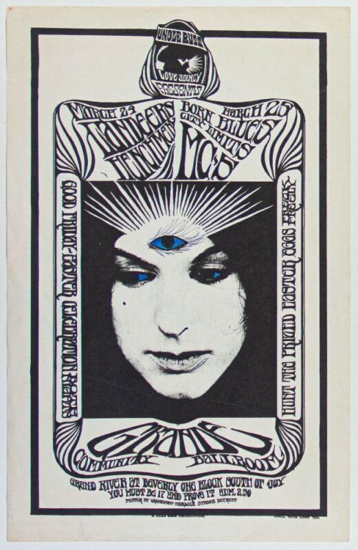 1967 G/G-670324 MC5 Grande Ballroom Poster Extra Fine 63