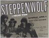 1970 Steppenwolf The Rhode Island Auditorium Flyer Mint 91