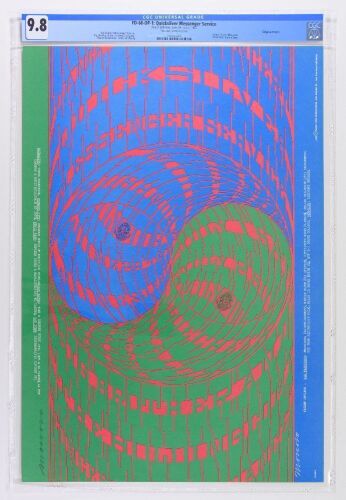 1967 FD-68 Big Brother Janis Joplin Avalon Ballroom Signed Moscoso Poster CGC 9.8