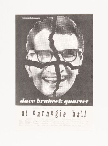 1963 The Dave Brubeck Quartet Carnegie Hall New York Handbill Mint 91