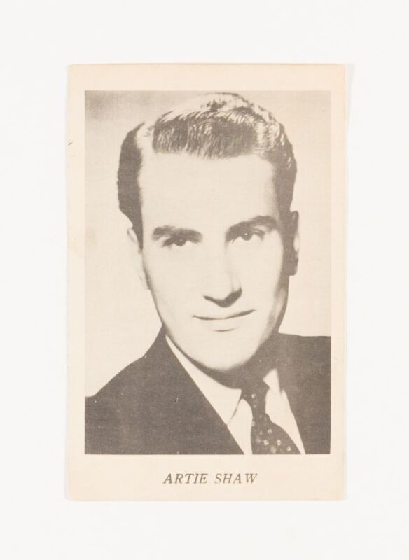 1939 Artie Shaw & His Orchestra The Pennsylvania Athletic Club Philadelphia Handbill Card Excellent 71