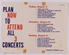 1960 Nina Simone Duke Ellington Louis Armstrong The American Jazz Festival State Fairgrounds Detroit Ticket Order Form Excellent 71 - 2