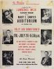 1963 Jo Ann Castle The Stars of the Lawrence Welk Show The Mary Sawyer Auditorium La Crosse Cardboard Poster Fine 57