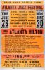 1980 B.B. King Bobby Bland Dionne Warwick The Atlanta Jazz Festival Atlanta Hilton Globe Cardboard Poster Excellent 73