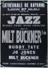 1969 The Milt Buckner Trio Cathedrale De Bayonne France Poster Near Mint 85
