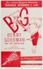 1959 Benny Goodman & His Orchestra Basin Street East New York Handbill Near Mint 87