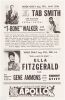 1952 Ella Fitzgerald Johnny Hodges The Apollo Theater New York Handbill Mint 91