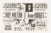 1952 Ella Fitzgerald Johnny Hodges The Apollo Theater New York Handbill Mint 91 - 2