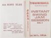 1960 Clark Terry Freddie Hubbard The Instant Swing Jam Session Town Hall New York Program Excellent 77
