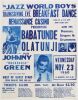 1960 Babatunde Olatunji Johnny Green The Renaissance Casino New York Flyer Extra Fine 69
