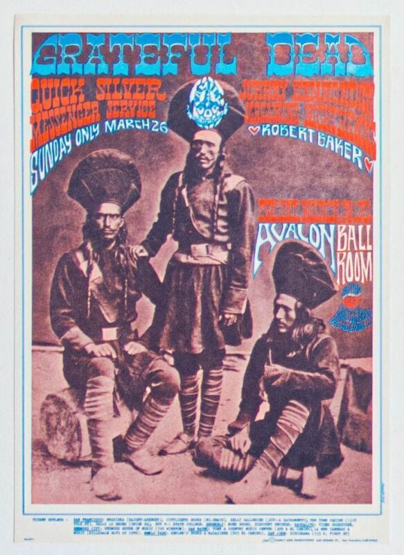 1967 FD-54 Grateful Dead Avalon Ballroom Postcard Near Mint 87