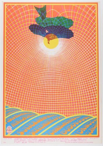 1967 FD-83 The Charlatans Buddy Guy Avalon Ballroom Poster Near Mint 81