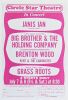 1967 Big Brother & The Holding Company The Circle Star Theatre Ticket Order Form Handbill Mint 90