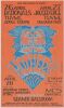 1968 G/G-680426 Frank Zappa Mothers of Invention The Stooges Grande Ballroom Postcard Signed Grimshaw Near Mint 85