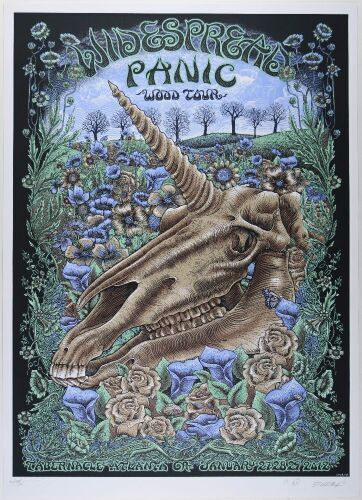 2012 EMEK Widespread Panic Tabernacle Atlanta AP Signed EMEK Poster Mint 93