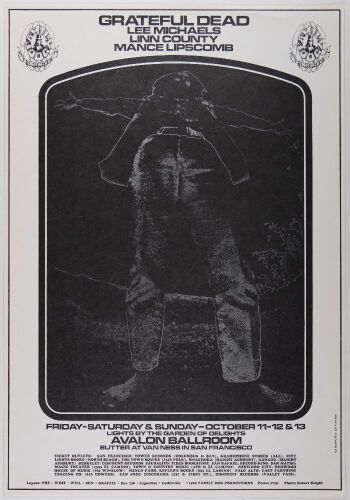 1968 FD-141 Grateful Dead Avalon Ballroom Poster Near Mint 85