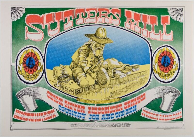 1967 FD-62 Quicksilver Messenger Service Avalon Ballroom Poster Near Mint 89