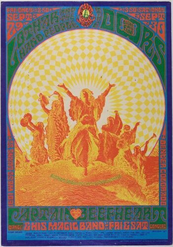 1967 FD-84 The Doors 1601 W Evans Street Denver RP2 Poster Extra Fine 67