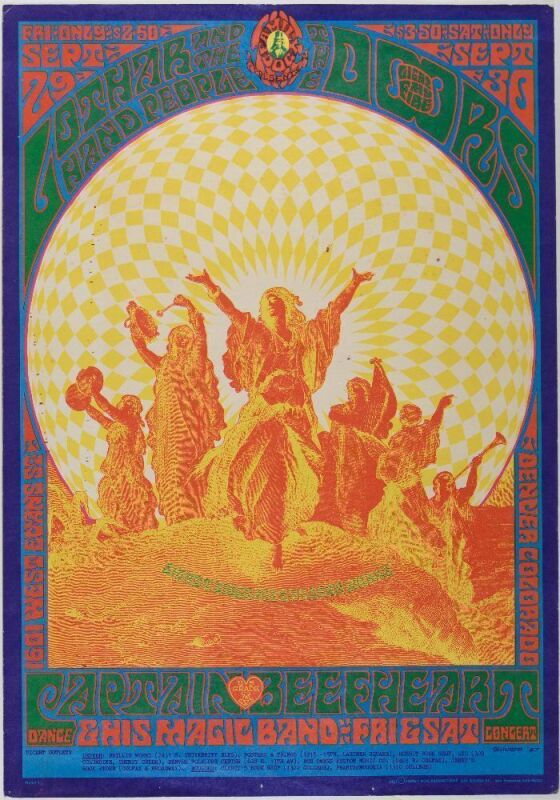 1967 FD-84 The Doors 1601 W Evans Street Denver RP2 Poster Extra Fine 67