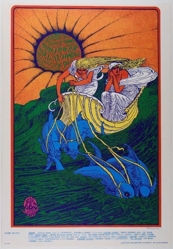 1967 FD-D14 Canned Heat 1601 W Evans Street Denver Poster Near Mint 87