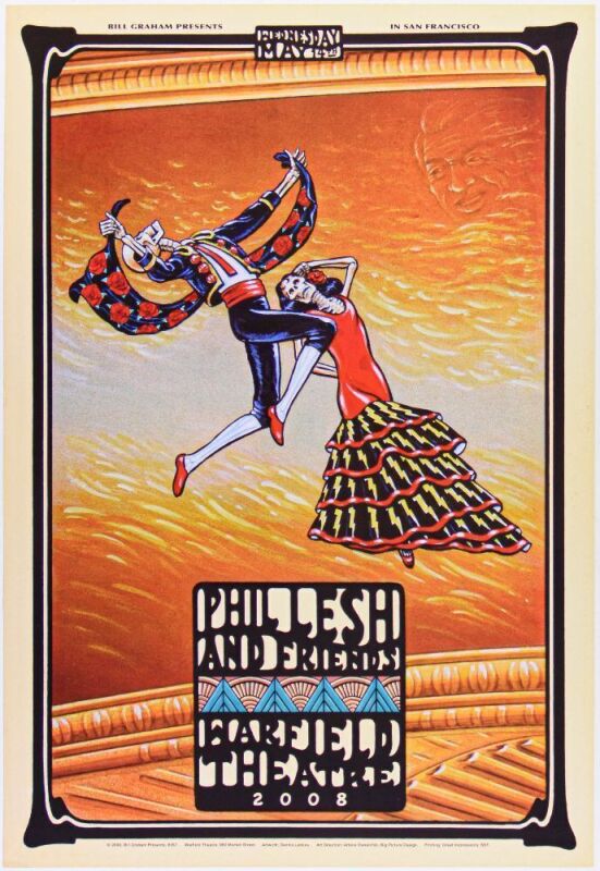 2008 BGP-357 Phil Lesh & Friends The Warfield Theatre Poster Near Mint 85