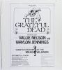 1978 Grateful Dead Willie Nelson Giants Stadium Meadowlands East Rutherford Test Proof Poster MOUNTED