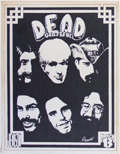 1971 Grateful Dead Jenison Field House East Lansing Poster Near Mint 81