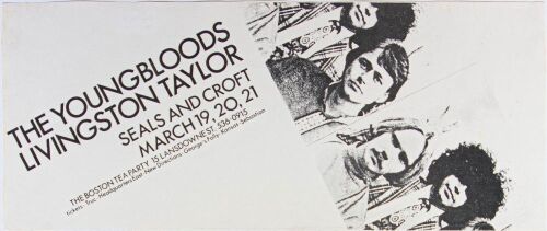 1970 Youngbloods Boston Tea Party Poster Fine 55