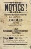 1968 AOR-3.104 Grateful Dead PSC College Center Ballroom Portland Notice Poster Fine 53