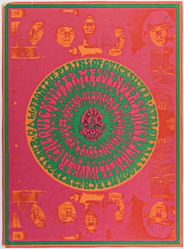 1967 FD-53 Quicksilver Messenger Service John Lee Hooker Avalon Ballroom Poster Extra Fine 63 Trimmed