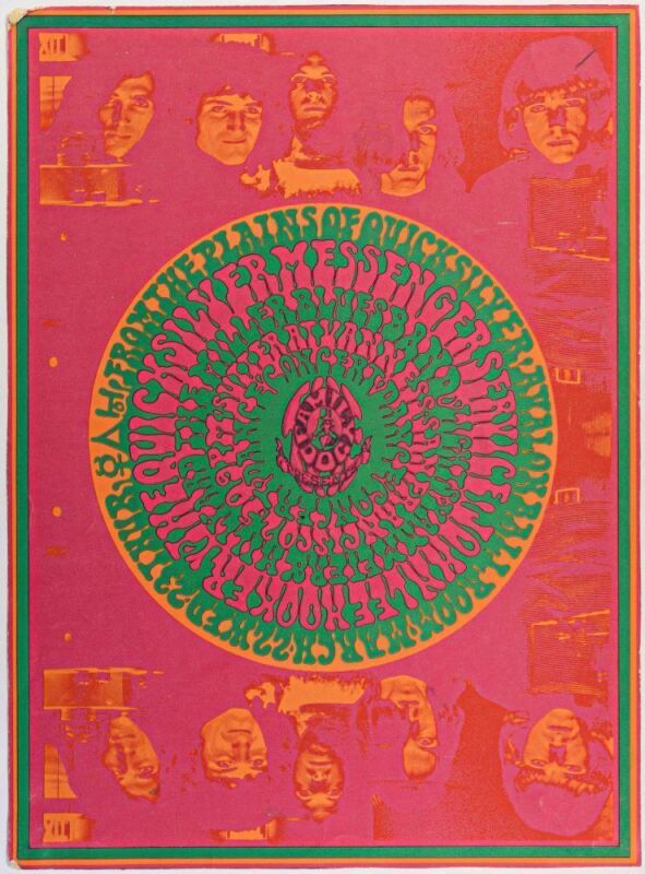 1967 FD-53 Quicksilver Messenger Service John Lee Hooker Avalon Ballroom Poster Extra Fine 63 Trimmed
