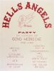 1969 Grateful Dead Hells Angels Party Longshoreman's Hall Poster Restored