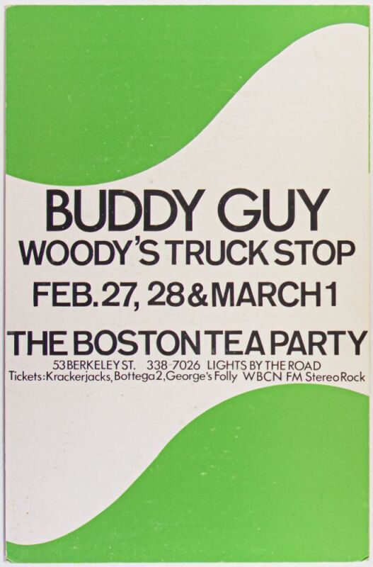 1969 Buddy Guy Boston Tea Party Poster Mounted