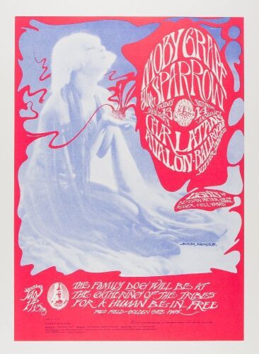 1967 FD-43 Moby Grape Avalon Ballroom Poster Near Mint 89