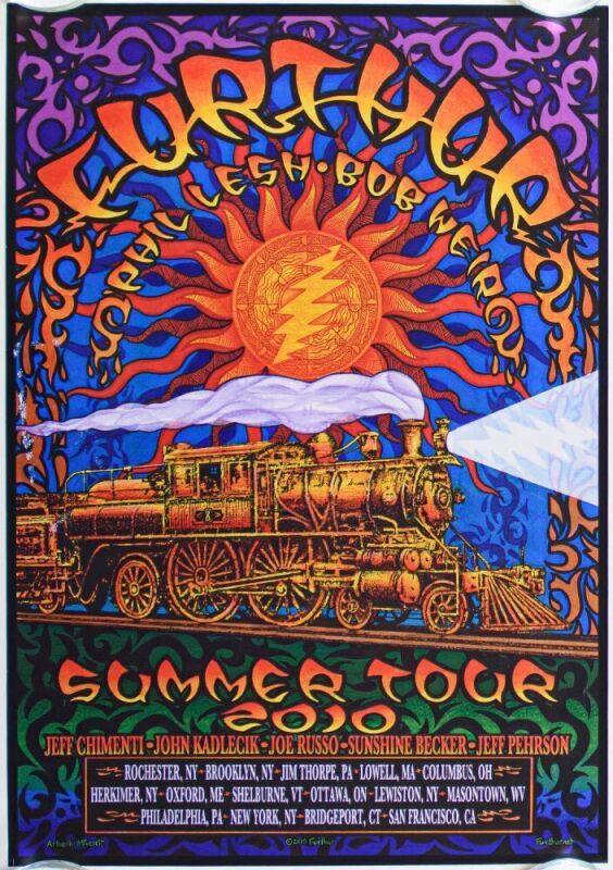 2010 Furthur Summer Tour Poster Excellent 77