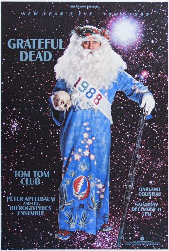 1988 BGP-31 Grateful Dead Oakland Coliseum Poster Mint 91