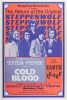 1974 Steppenwolf Cold Blood Berkeley Community Theatre Poster Near Mint 87