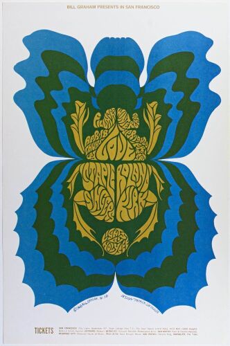 1968 BG-116 Love The Staple Singers Winterland & Fillmore Auditorium Poster Mint 91