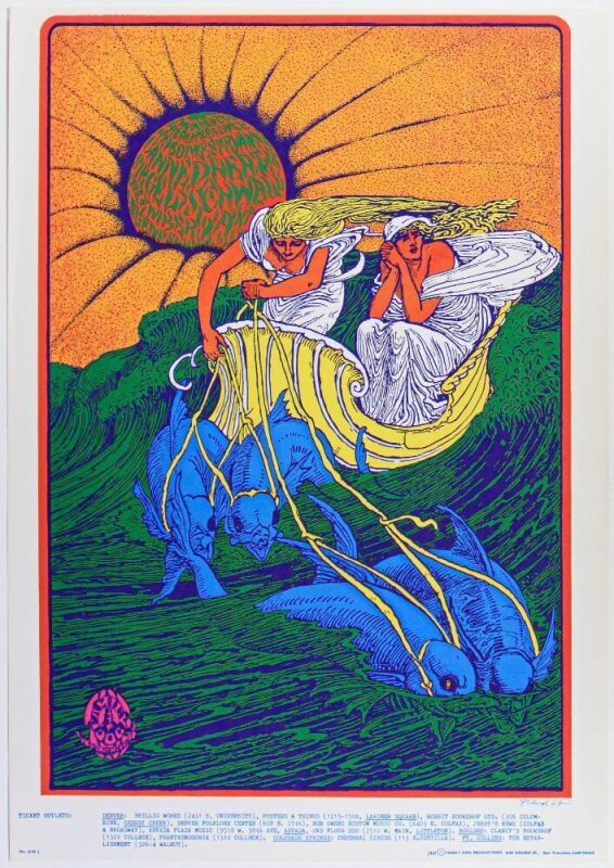 1967 FD-D14 Canned Heat 1601 W Evans Street Denver Poster Near Mint 89