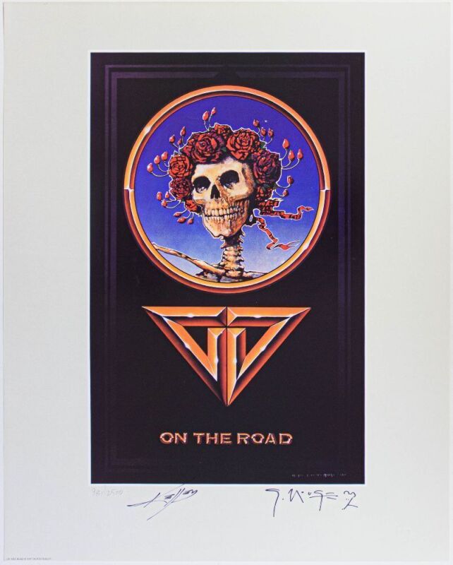 1997 Mouse & Kelley Grateful Dead On the Road LE Signed Mouse & Kelley Print Near Mint 85